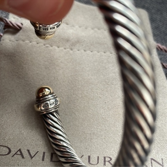 David yurman 14kt bangle 7mm, size medium - Picture 1 of 6